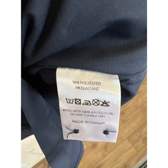 NWT Tailored Athlete size XXXL 3X dark blue button down shirt - Picture 4 of 4